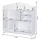 Playhouse Book Shelves, Wooden Children's Bookcases with Storage, Kids Bookshelf White Dollhouse Bookcase for Boys and Girls